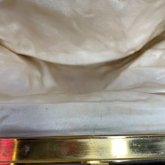 Stunning 50s Pearl & Glass Beaded Hand Bag - Picture 4 of 5